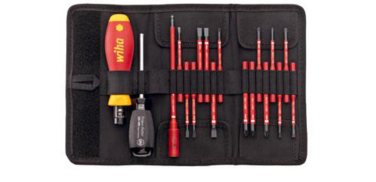 Torque wrench kit Wiha 2872 T18 VDE - TORQUE SCREWDRIVER SET WIHA TORQUEVARIO-S VDE 0.8-5.0NM