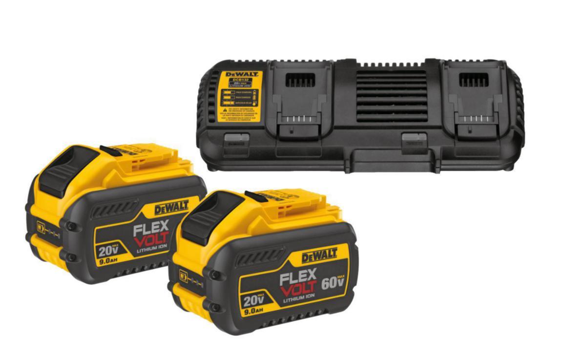 Batteripaket DEWALT DCB132X2 - BATTERIPAKET DEWALT DCB132X2QW 54V 2X9AH DUBBELLADDARE