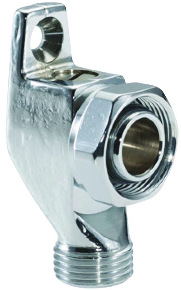 Vinkelkoppling med föravstängning för blandare, Mora - M26XR15 ANSLUTN.KOPPL. UTV.GG VRIDBAR MED AVSTN.   630417