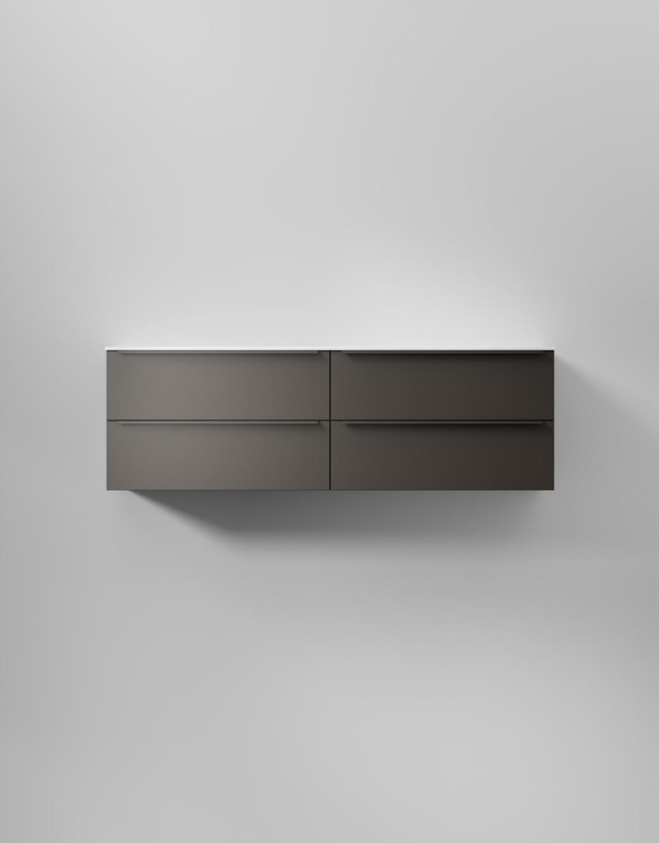 Tvättställsskåp Core Avant, INR - INR KOMMOD CORE AVANT 160 D CARBON GREY, 4 LÅDOR