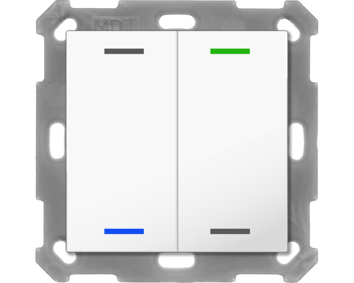 Tryckknapp Lite55 Neutral med Temperatur Sensor - TRYCKKNAPP LITE55 2K TS VIT