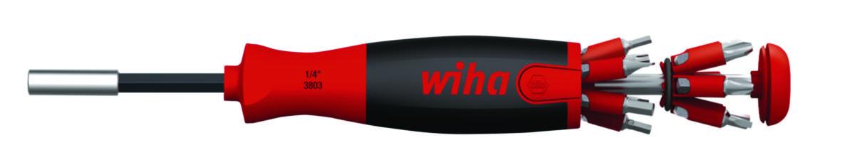 Bitsskruvmejsel Wiha Liftup - BITSSKRUVMEJSEL WIHA LIFTUP INKL 12 BITS
