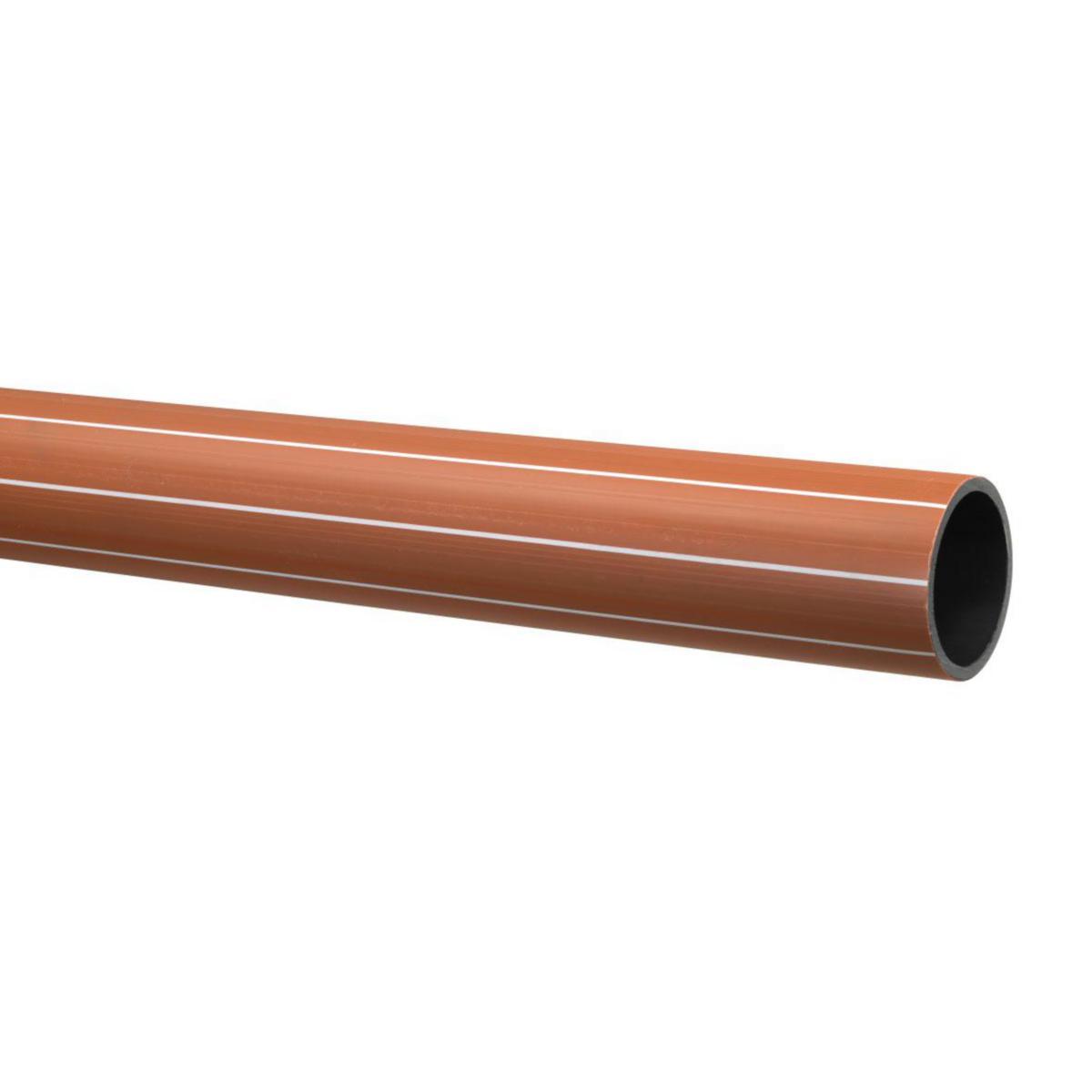 PEH Tryckrör, ProFuse RC PN 10 SDR 17, Brun stripe, 12 m - 200x11.9 PEH PROFUSE RC-RÖR L=12M SDR17 PN10 BRUN
