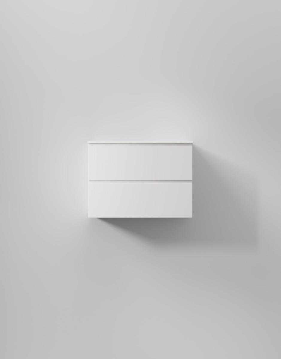 Tvättställsskåp Core Grip, INR - INR KOMMOD CORE GRIP 70 PURE WHITE, 2 LÅDOR