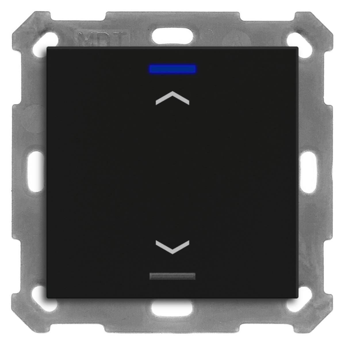 Tryckknapp Lite55 jalusi/persienner, med temperatursensor - TRYCKKN LITE55 1K U/N TS SVART