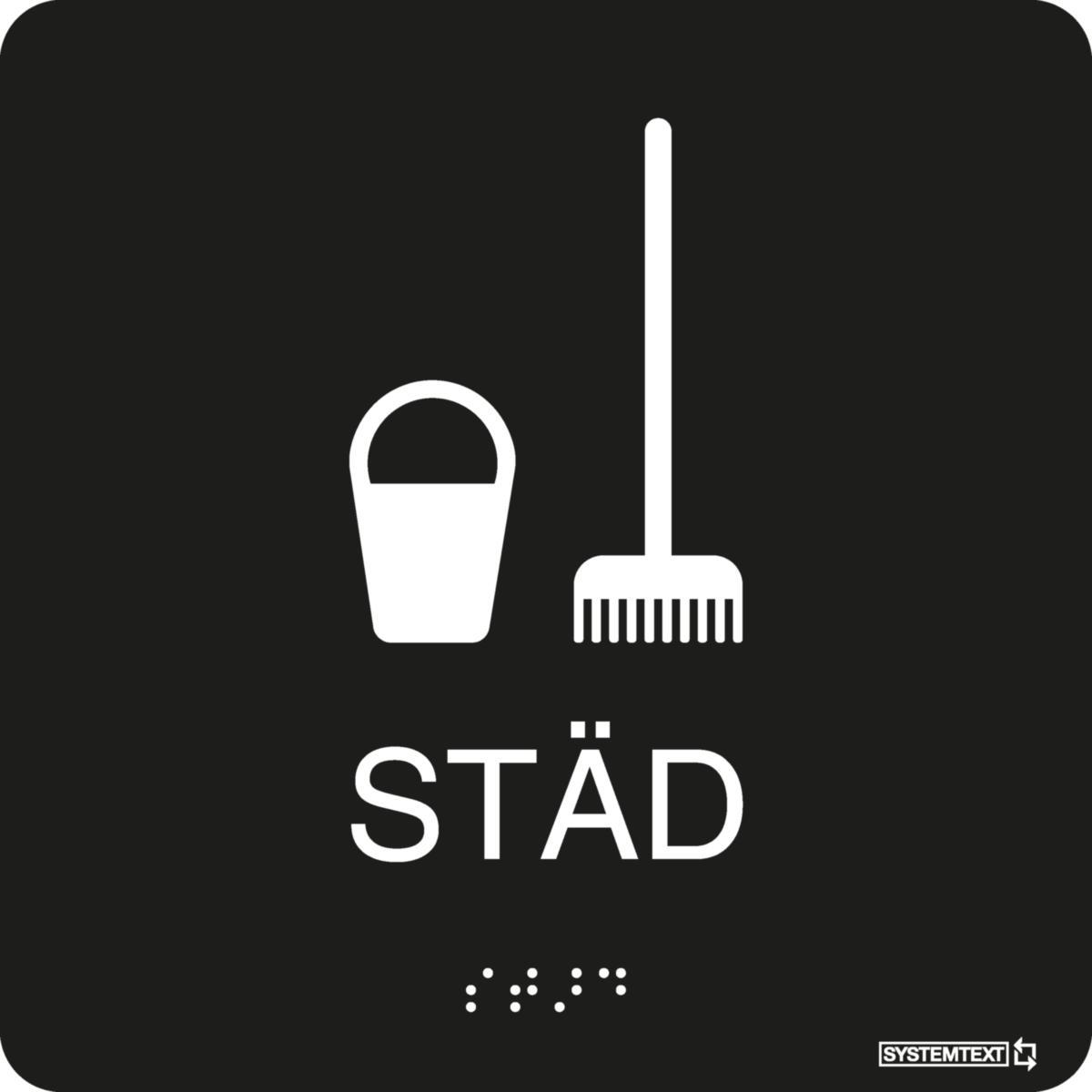 Tactile signs “Other" - Tactile 'Städ' Black
