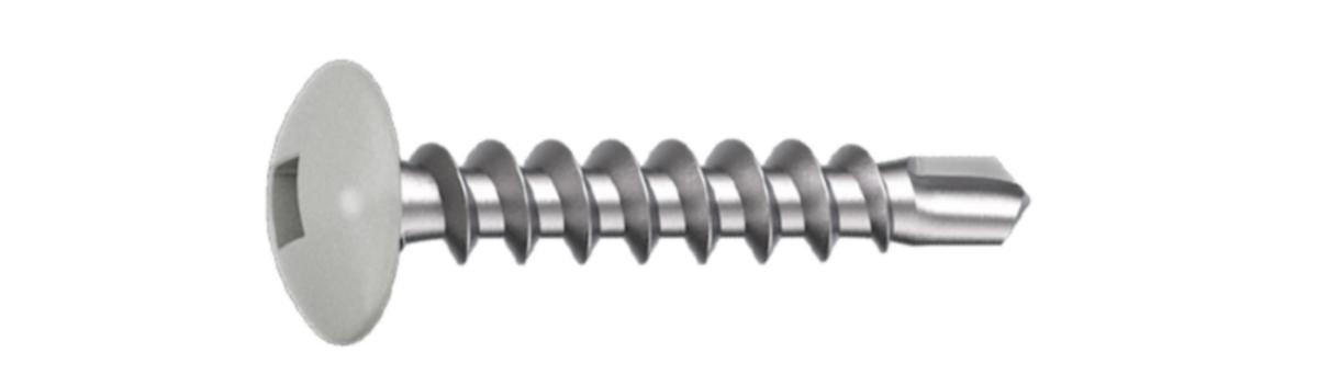 Fönsterbleckskruv BSP SS C4 - FÖNSTERBLECKSKRUV BSP C4 4.0X20 RAL9006 LJUS SILV 500ST