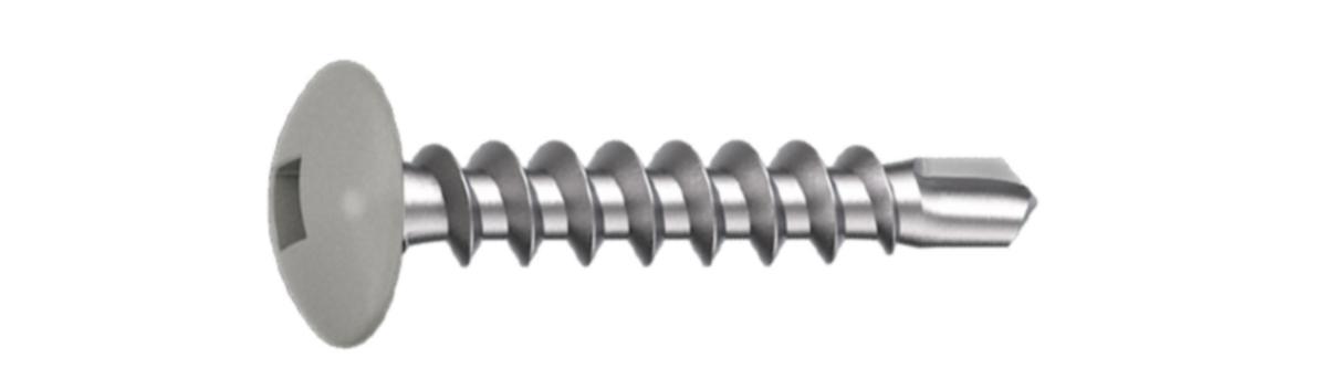 Fönsterbleckskruv BSP SS C4 - FÖNSTERBLECKSKRUV BSP C4 4.0X20 RAL9007 MÖRK SILV 500ST