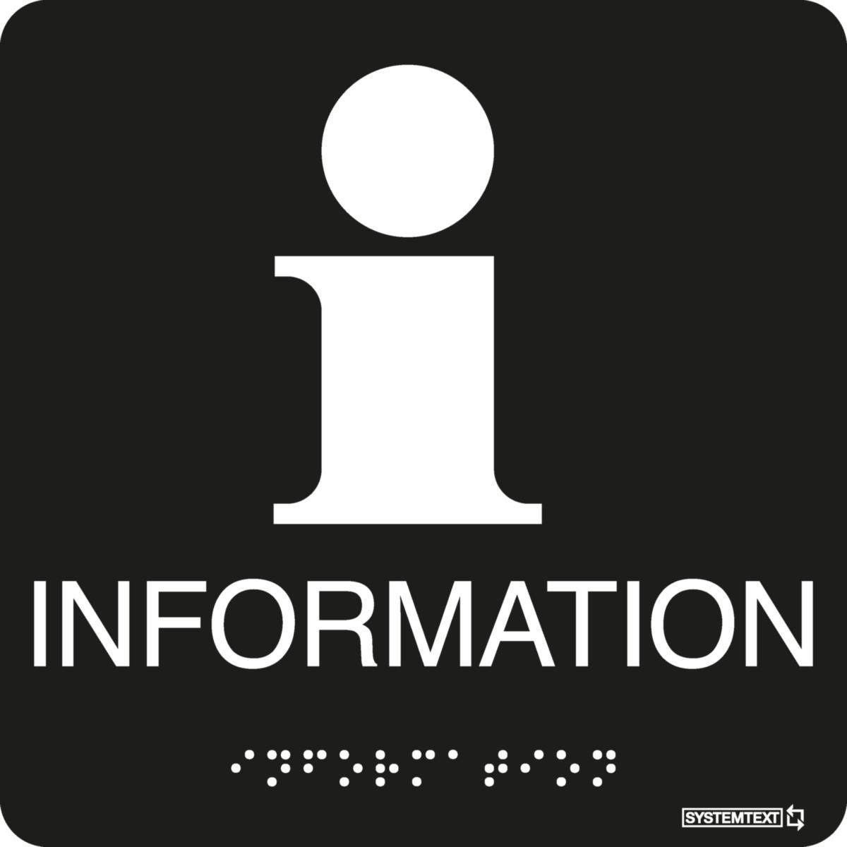 Tactile signs “Other" - Tactile 'information' Black