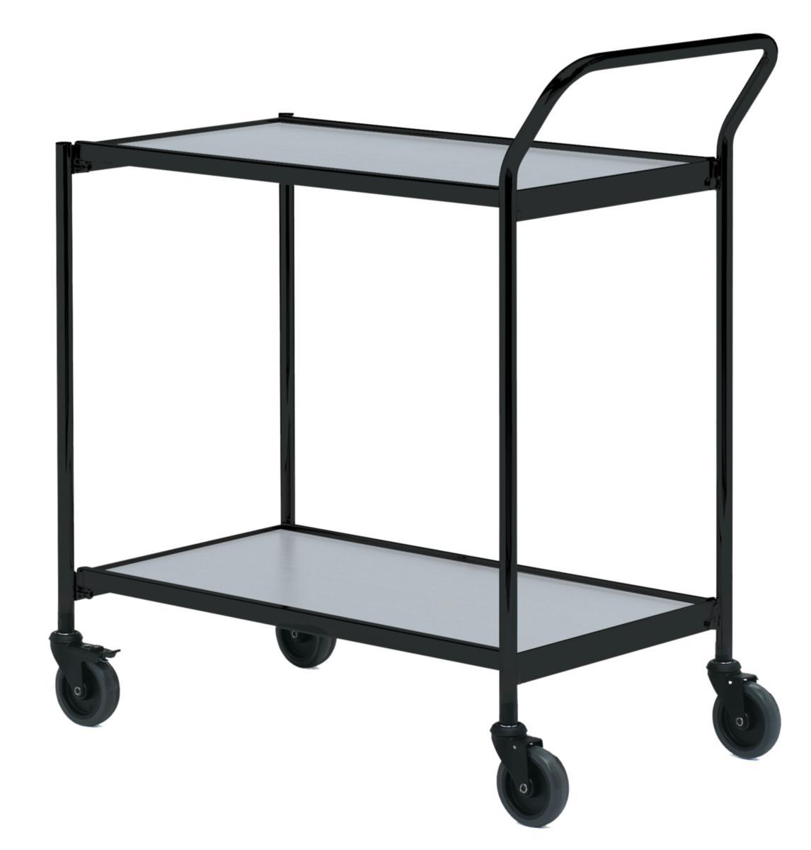 Bordsvagn - BORDSVAGN 800X420MM SVART/GRÅ BELASTN CA 100KG