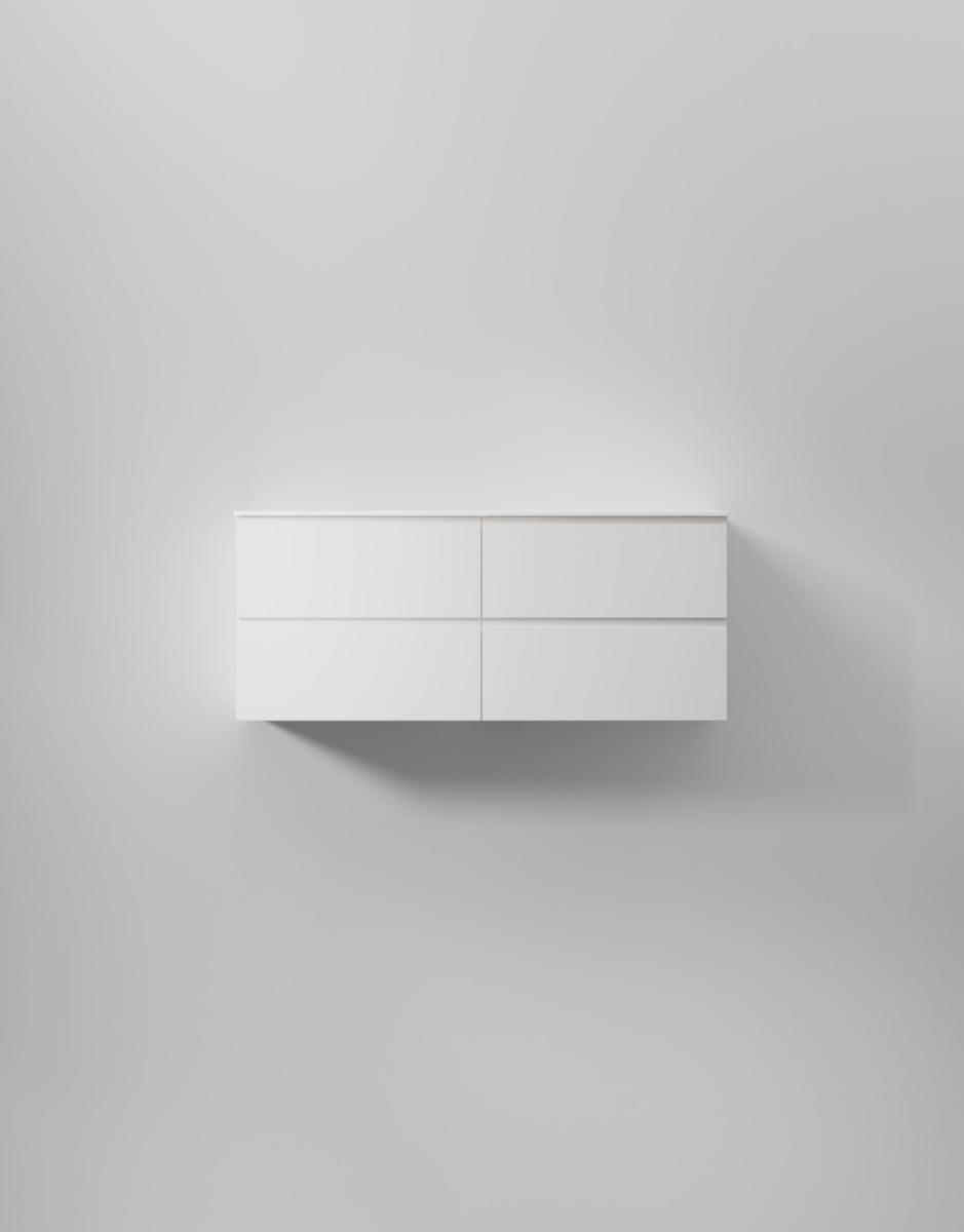 Tvättställsskåp Core Grip, INR - INR KOMMOD CORE GRIP 120 D PURE WHITE, 4 LÅDOR