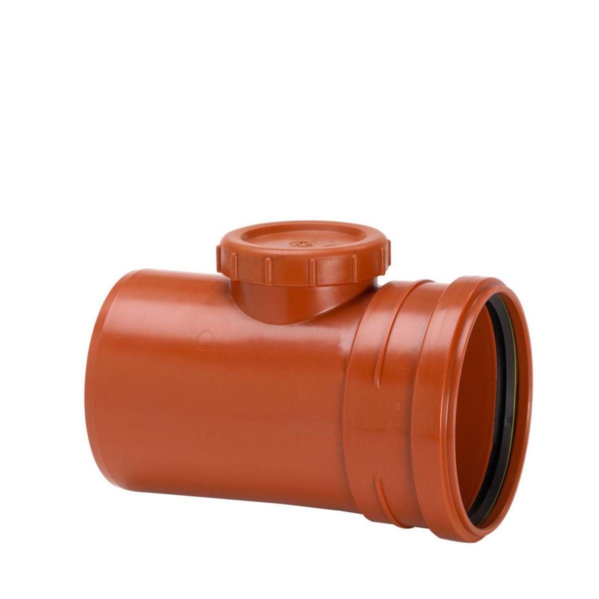 Access pipe with threaded cap, Uponor - 160 PP INSPECTION PIPE WITH THREADED CAP, EN1852 PBB.5215