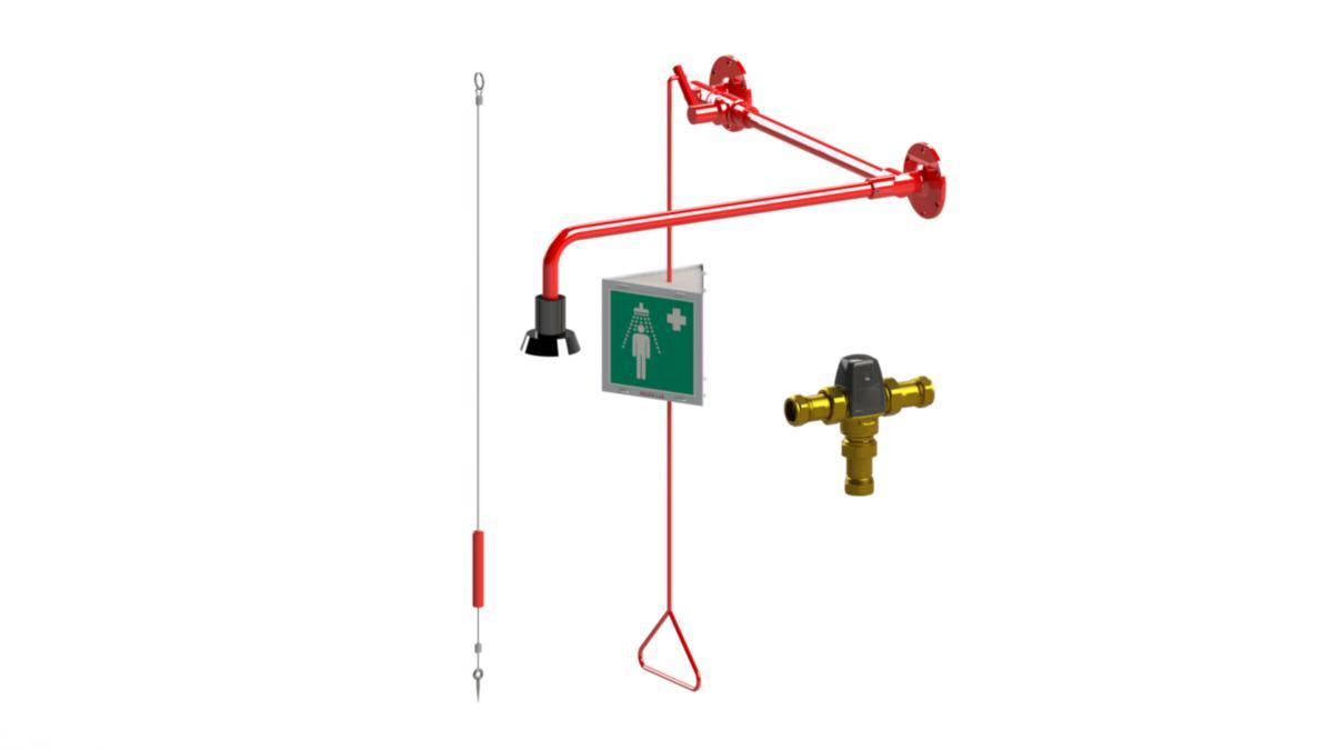 Kroppsduschpaket för montage ovan dörr, Broen-Lab - BROEN-LAB KROPPSDUSCHPAKET FÖR VÄGG OVAN DÖRR