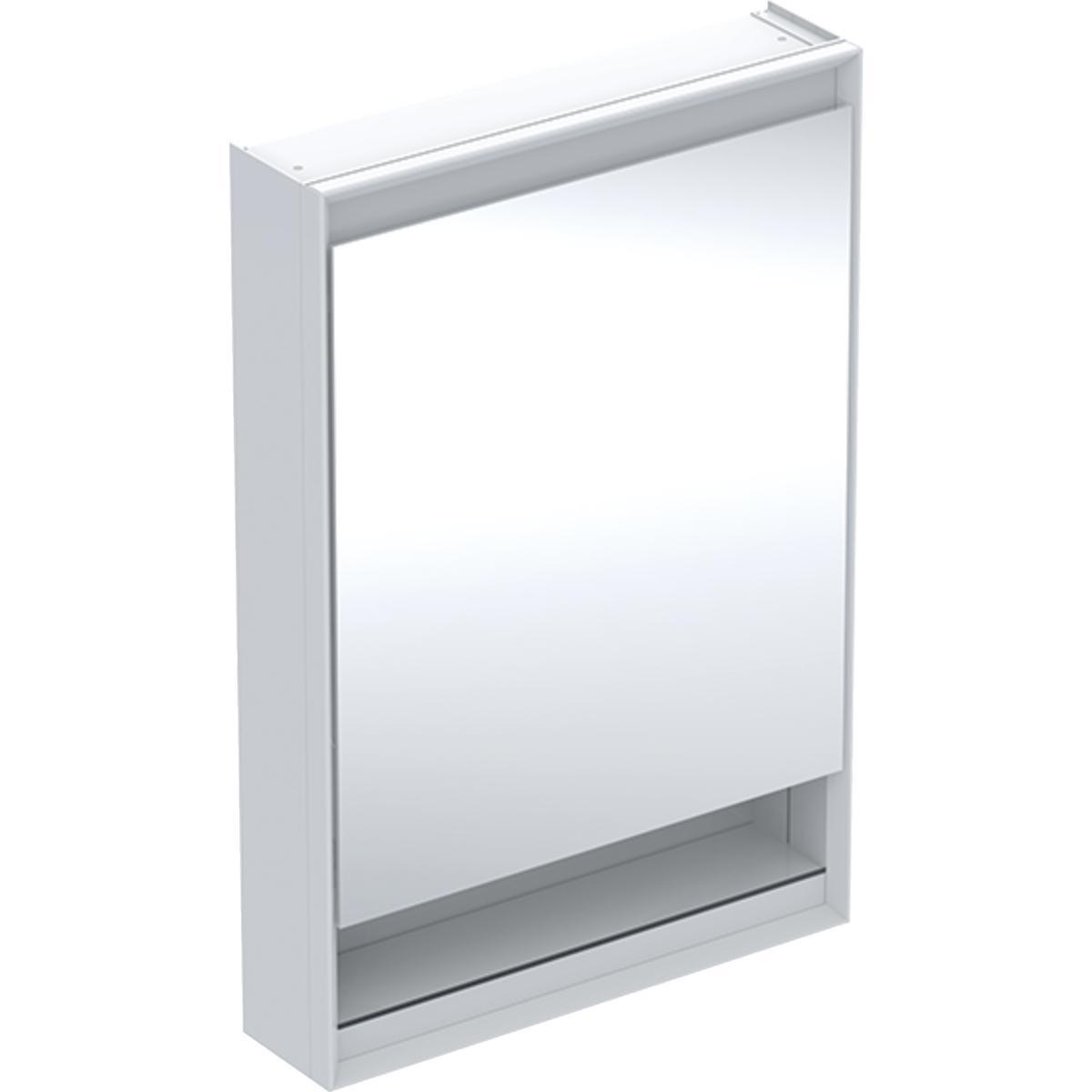 Spegelskåp ONE 60cm, Geberit - GEBERIT ONE SPEGELSKÅP 60 N COMFORTLIGHT 1D NISCH VÄ ALU