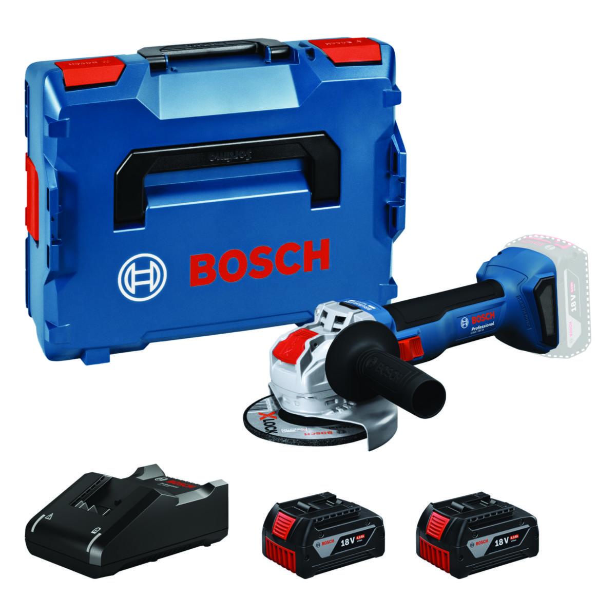 Vinkelslipmaskin Bosch GWX 18V-8 - VINKELSLIP BOSCH GWX 18V-8 L-BOXX 2X4,0 AH 125 MM