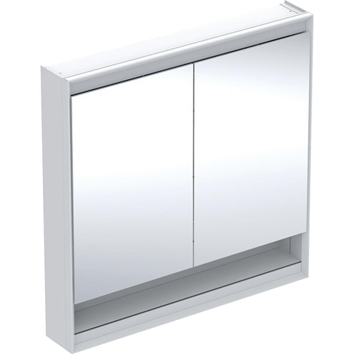 Spegelskåp ONE 90cm, Geberit - GEBERIT ONE SPEGELSKÅP 90 N COMFORTLIGHT 2D NISCH VIT