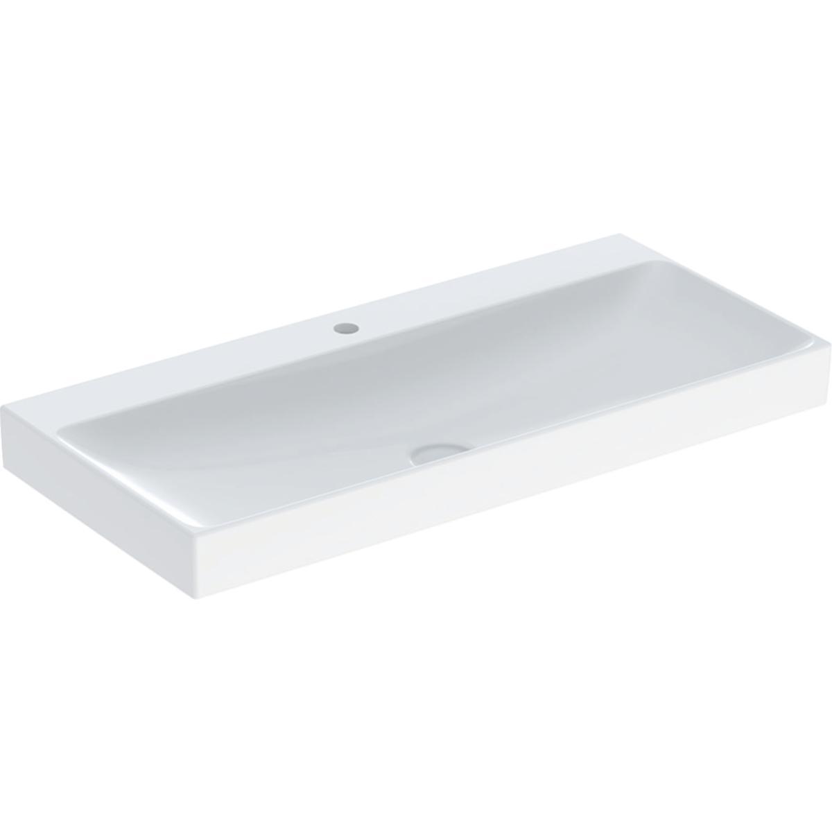Tvättställ ONE 105cm, Geberit - GEBERIT ONE TVÄTTSTÄLL 105 UH M KRANHÅL U BRÄDD AVL