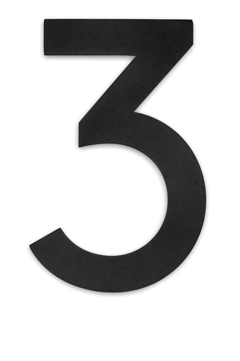 Hussiffra & bokstav Habo Home Svart - NUMBER HOME BLACK 3