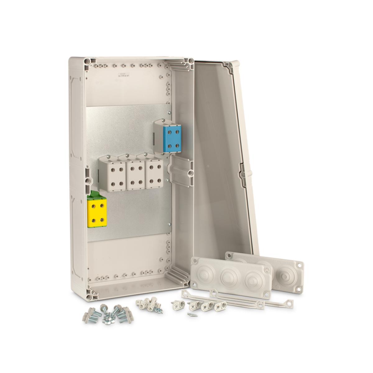 Junction boxes Cubo T1 - T6 - CUBO T5, AL/CU 2X(5X35-150MM²) TPCF306013G005