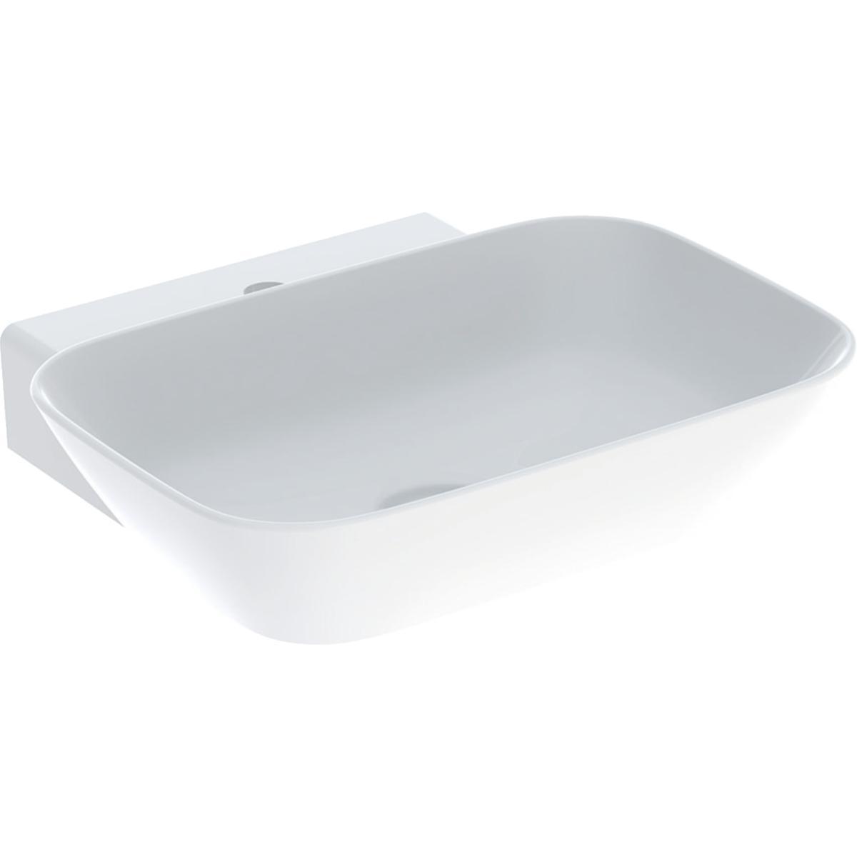 Tvättställ ONE 50cm, Geberit - GEBERIT ONE TVÄTTSTÄLL 50X42,5 SKÅLFORM M KRANHÅL UV VIT