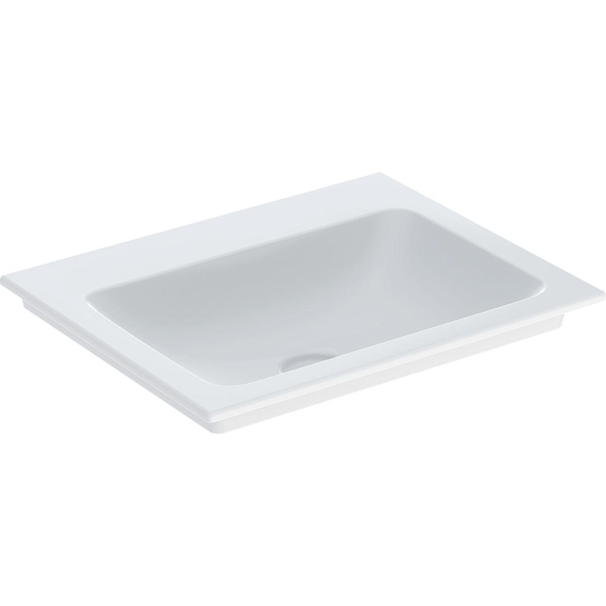 Tvättställ ONE 60cm, Geberit - GEBERIT ONE TVÄTTSTÄLL 60 UV U KRANHÅL U BRÄDD AVL