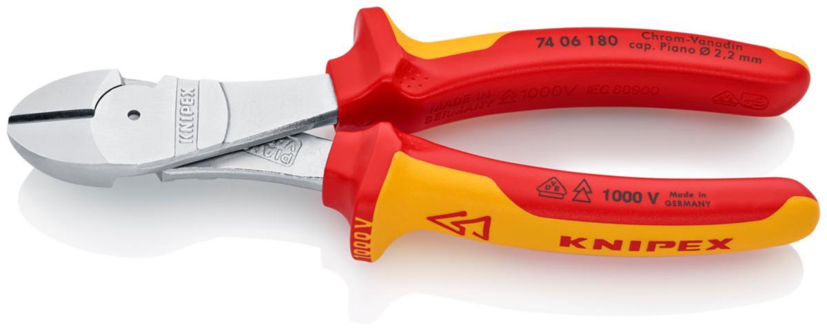Sidavbitare Knipex 7406 1000V - SIDAVBITARE KNIPEX 7406-180MM VDE ISOLERAD