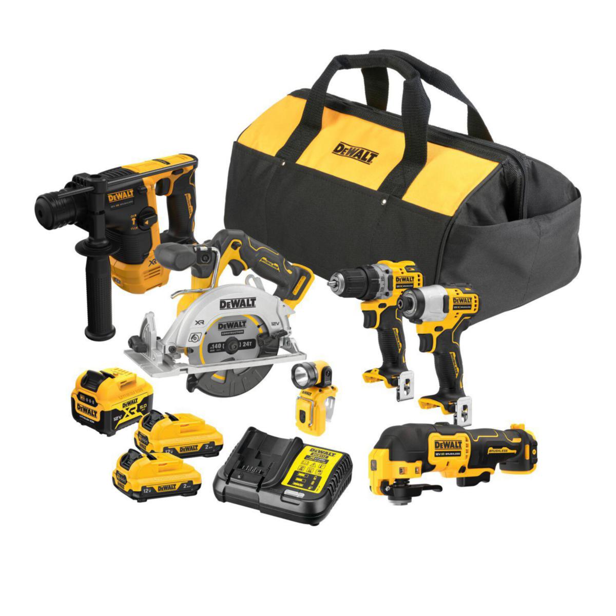 Kombikit DEWALT DCK611P1D2 - KOMBIKIT DEWALT DCK611P1D2 DCD701,DCS512,DCH072,DCF801.MF