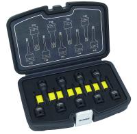 Kraftbitshylssats Ironside 1/2" Torx, 9 delar