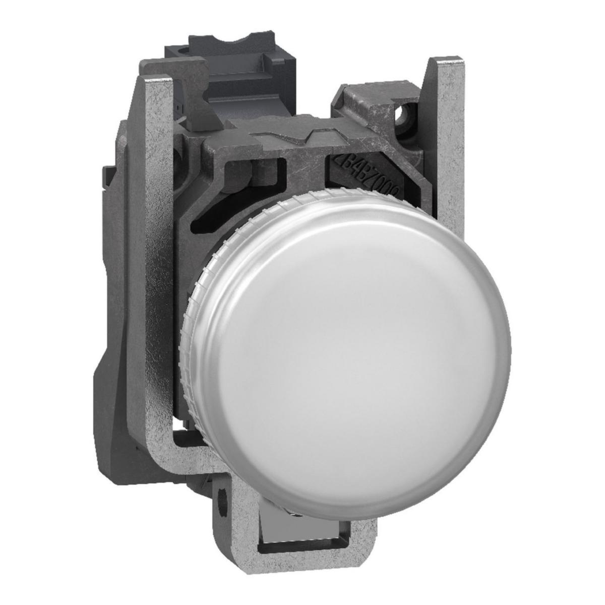 Signallampa XB4BV push-in - SIGNALLAMPA VIT PUSH-IN METALL XB4BVB15
