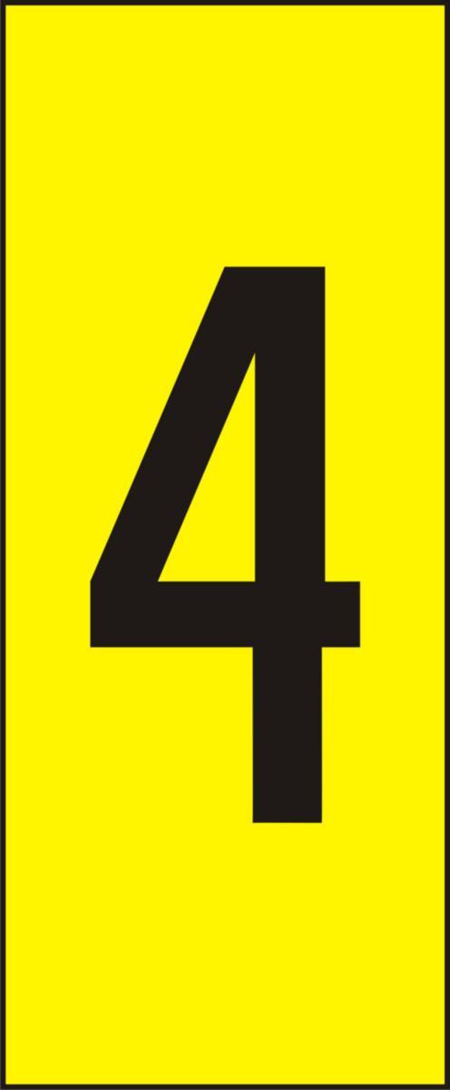 Labelling system H10, Yellow with black numbers - MARK SYST H10 YELLOW NO 4