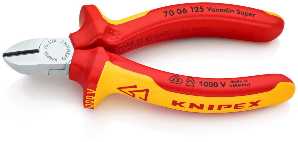 Sidavbitare Knipex 7006 1000V - SIDAVBITARE KNIPEX 7006-125MM VDE ISOLERAD