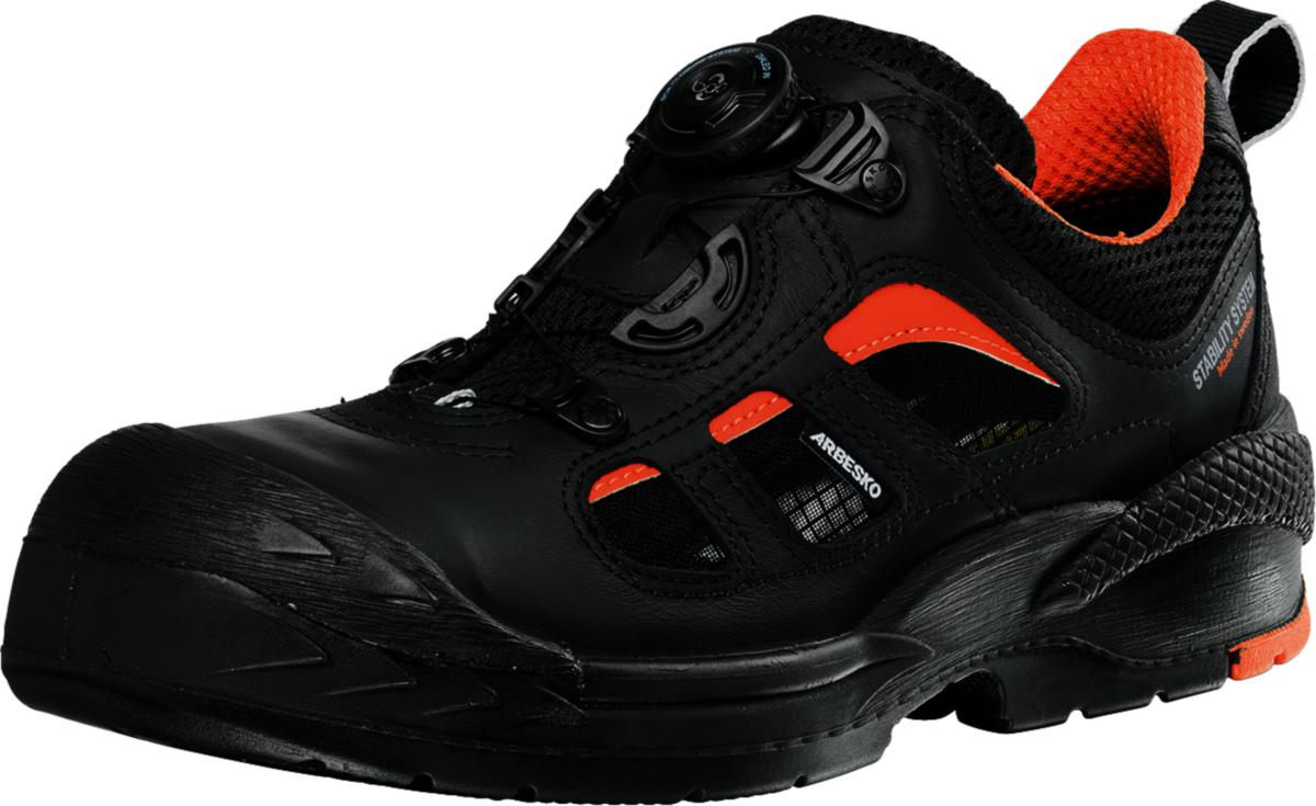Skyddssko Arbesko 342 - SKYDDSSKO ARBESKO 342 BOA S1P SVART/ORANGE STL 43