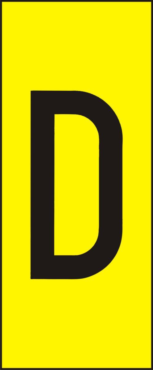 Labelling system H10, Yellow with black letters - MARK SYST H10 YELLOW D