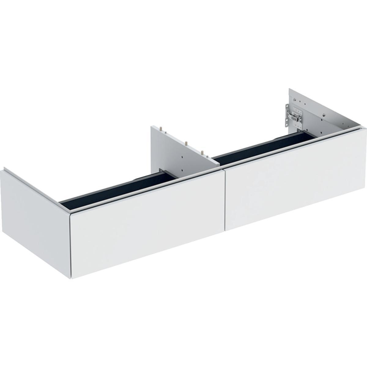Underskåp ONE 135cm, Geberit - GEBERIT ONE UNDERSKÅP 135 MED TVÅ LÅDOR 135X47 VIT MATT
