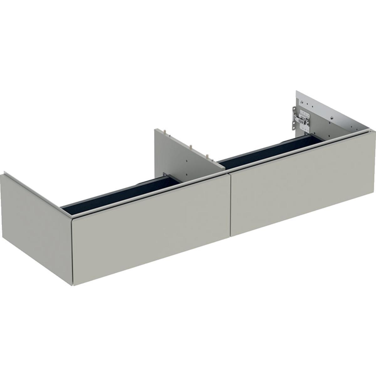 Underskåp ONE 135cm, Geberit - GEBERIT ONE UNDERSKÅP 135 MED TVÅ LÅDOR 135X47 GRÅBEIGE