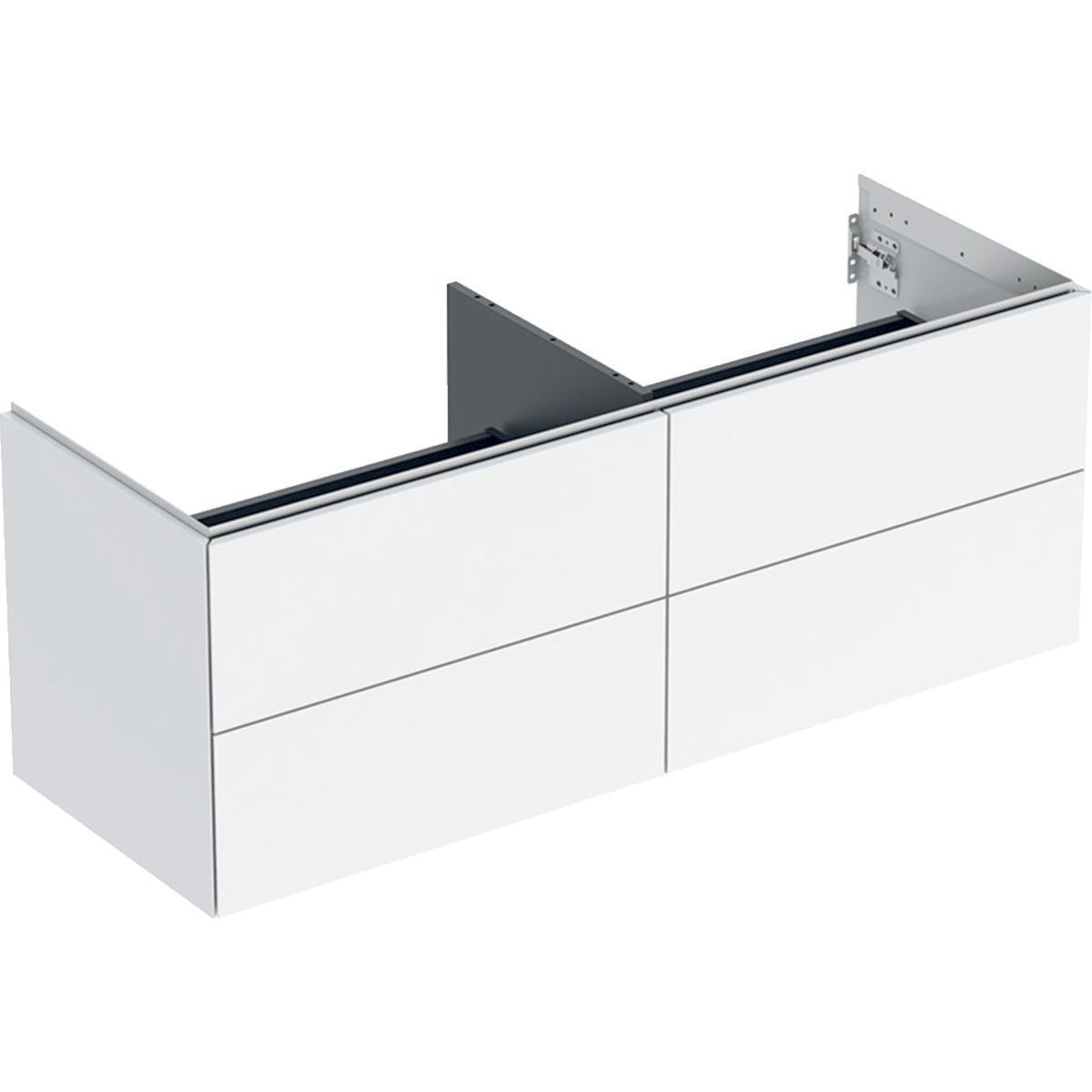 Underskåp ONE 135cm, Geberit - GEBERIT ONE UNDERSKÅP 135 MED 4 LÅDOR 135X47 VIT BLANK