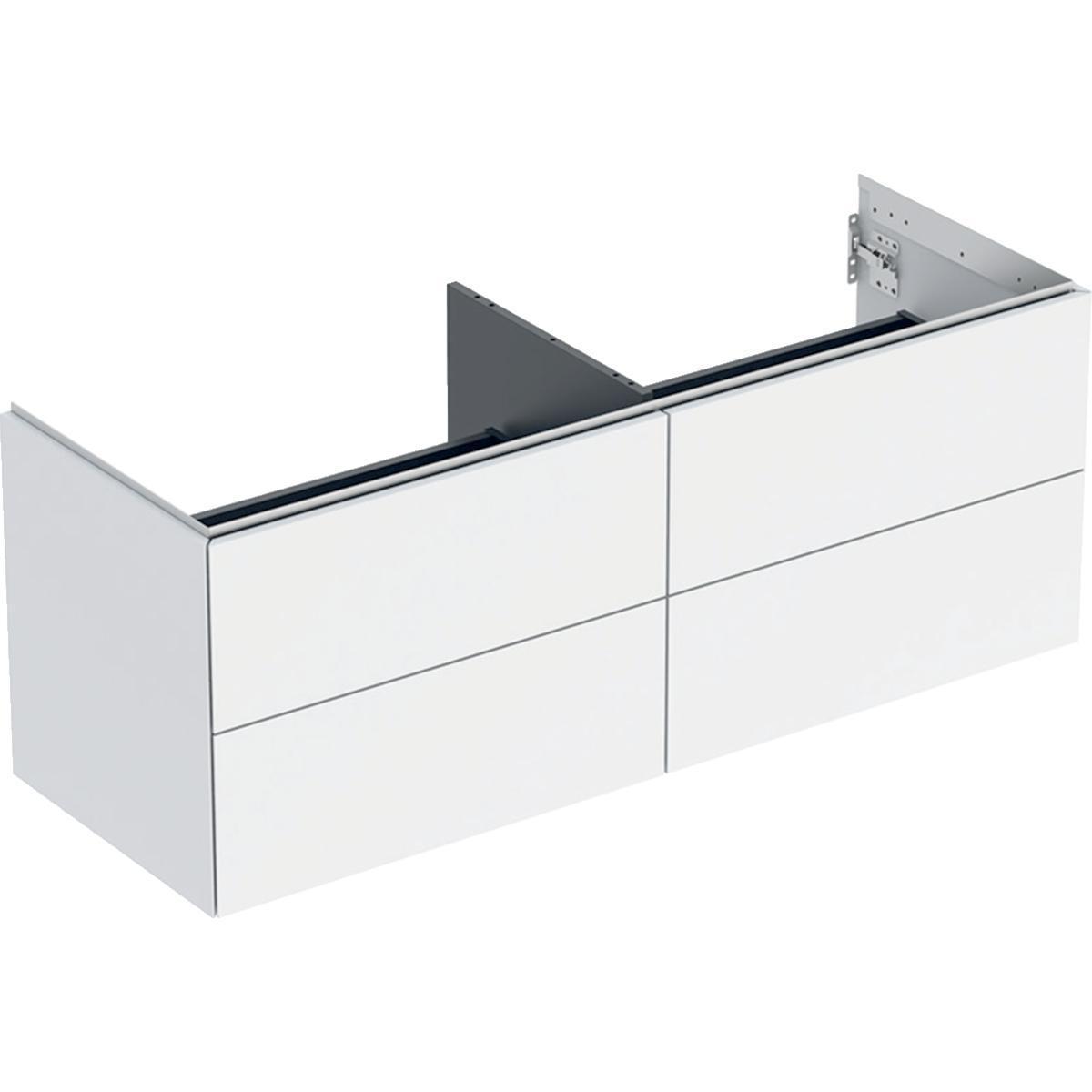Underskåp ONE 135cm, Geberit - GEBERIT ONE UNDERSKÅP 135 MED 4 LÅDOR 135X47 VIT MATT