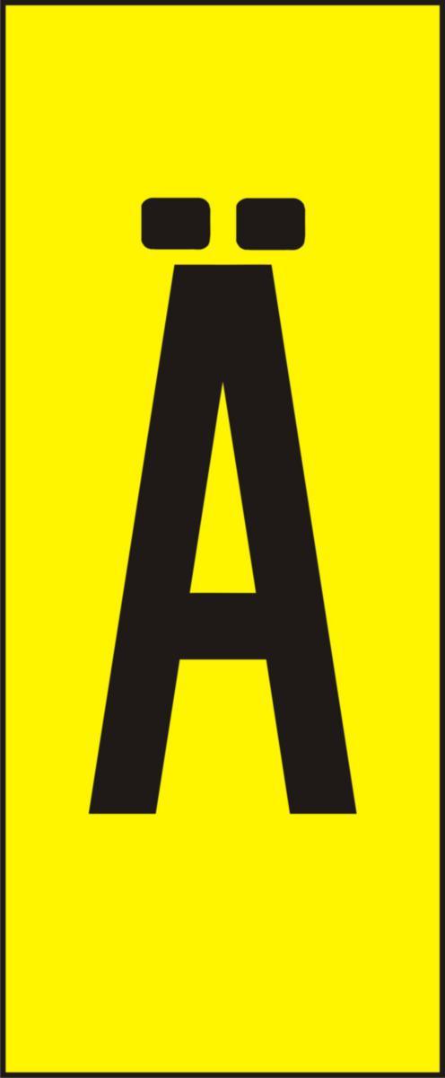 Labelling system H10, Yellow with black letters - MARK SYST H10 YELLOW Ä