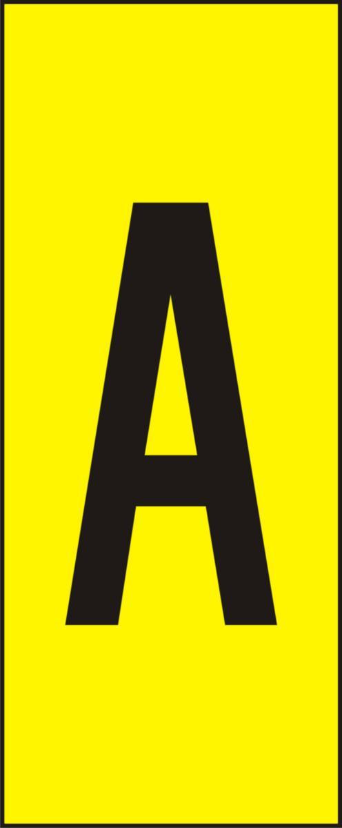 Labelling system H10, Yellow with black letters - MARK SYST H10 YELLOW A