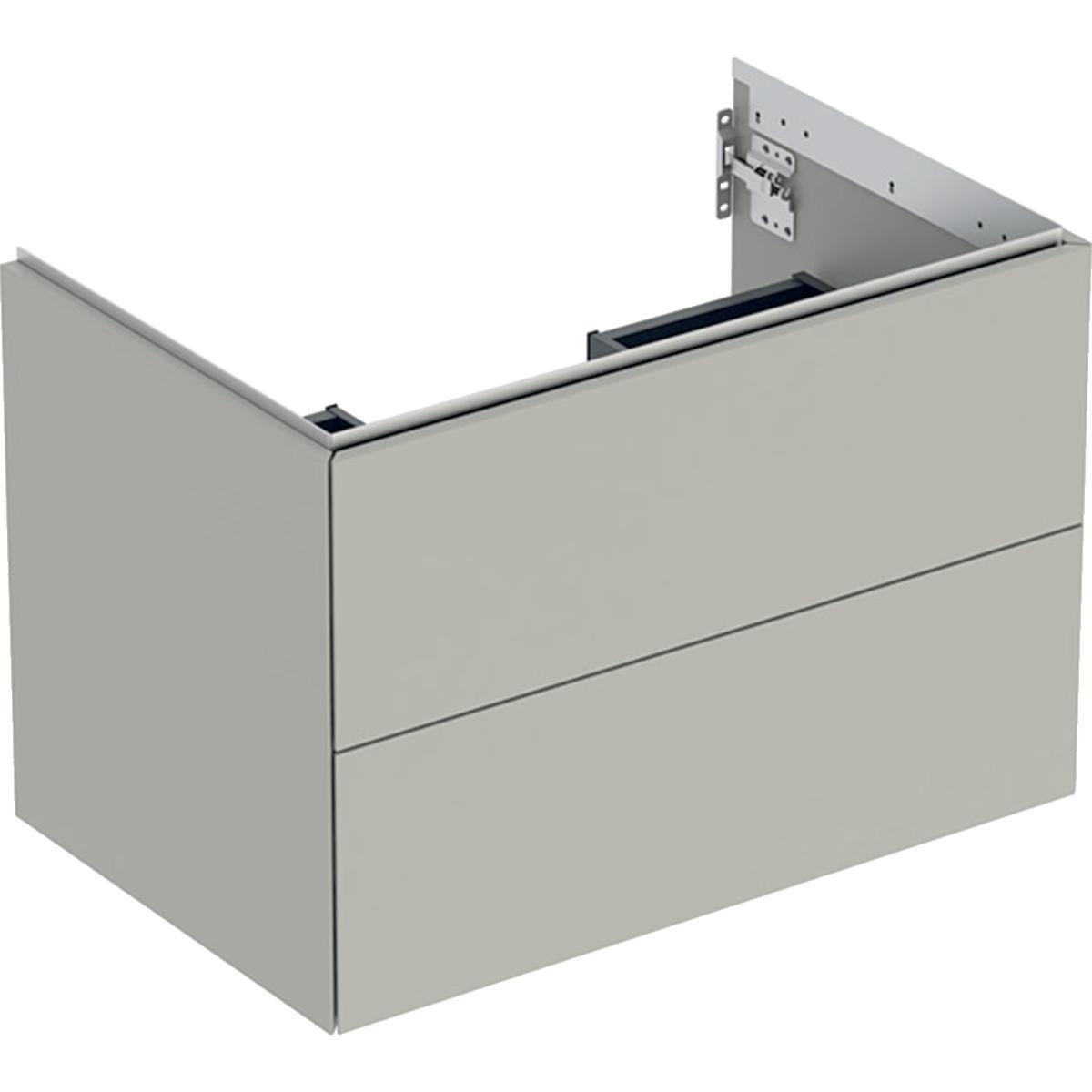 Underskåp ONE 75cm, Geberit - GEBERIT ONE UNDERSKÅP 75 MED TVÅ LÅDOR 75X47 GRÅBEIGE