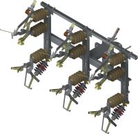 Säkringsapparat trepolig, L33 LKI, stångmanövrerade ventilavledare