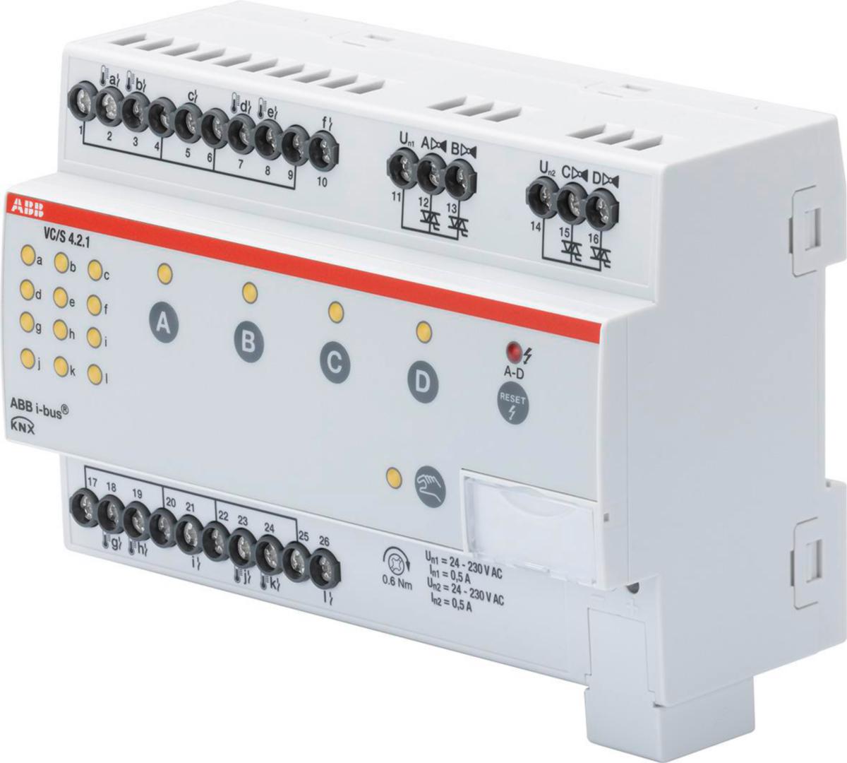 Ventilmotorstyrning 4-kanaler - VENTILENHET 4-KANAL MANUELL