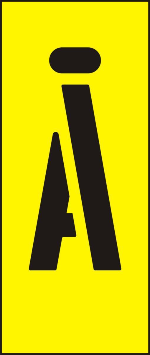 Labelling system H25, Yellow with black letters - MARK SYST H25 YELLOW Å
