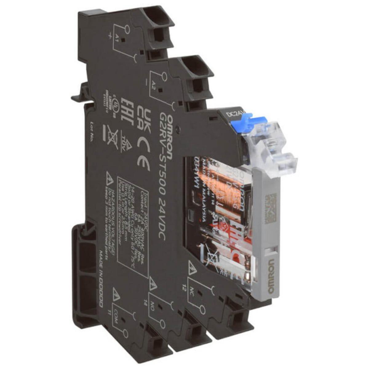 Plintrelä G2RV-ST500 - PLINTRELÄ SPDT6A 24ACDC G2RV-ST500 24VAC/DC