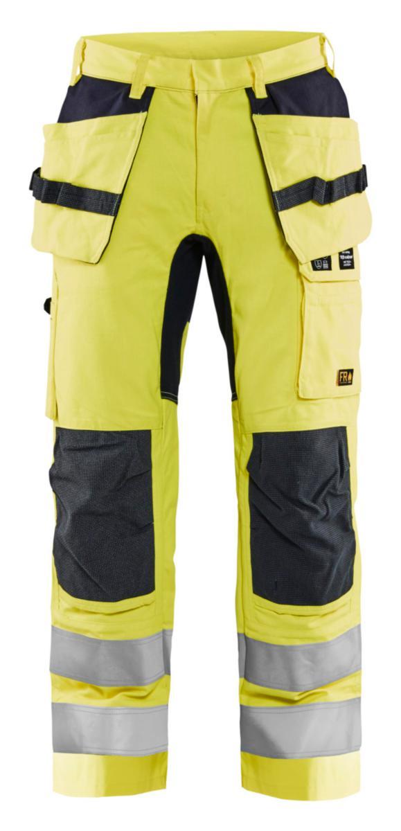 Midjebyxa Blåkläder 1587-1512 - MIDJEBYXA BLK 1587-1512 MULTINORM KL2 GUL/MARIN C48