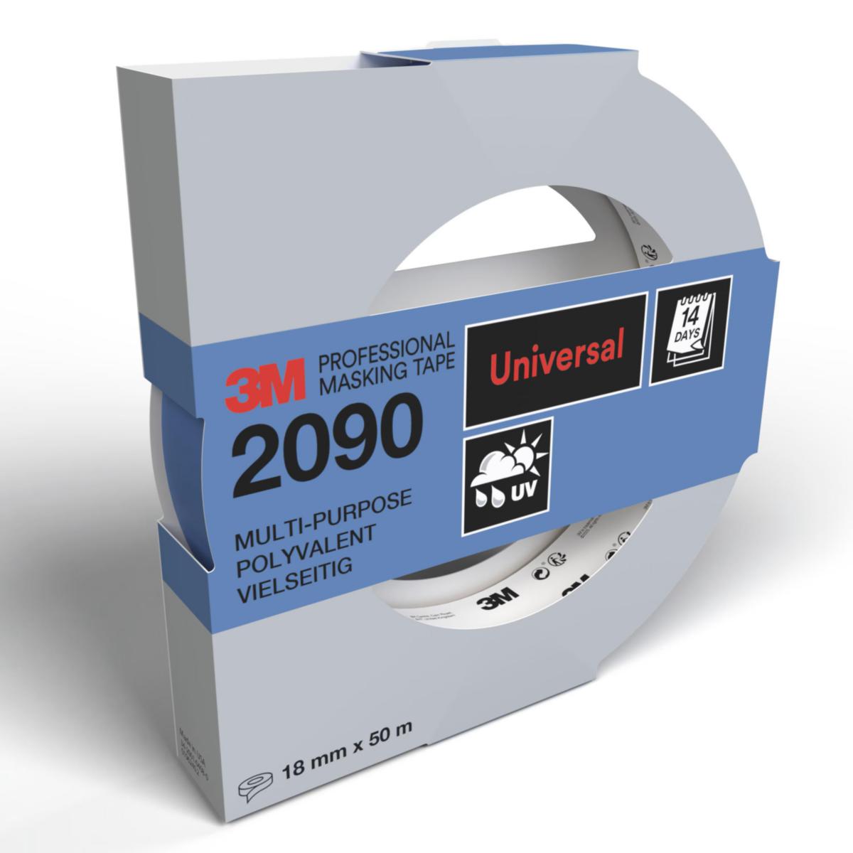 Masking tape 3M 2090 - MASKING TAPE 3M PROFESSIONAL 2090 BLUE 18MM X 50M