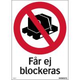 Förbudskyltar övrigt