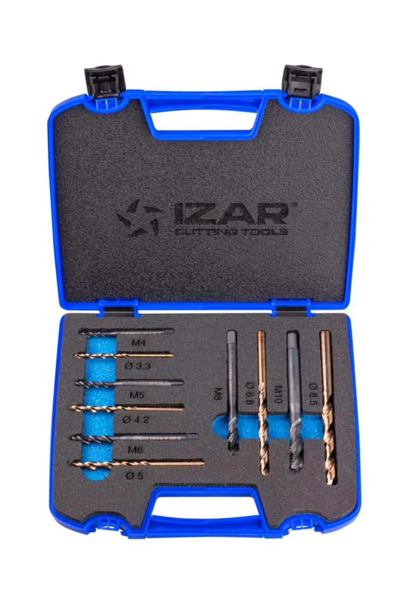 Gängtappsats IZAR 3153-1016 M HSSE-V DIN - GÄNGTAPP IZAR 3153 DIN 371 SET M3-M10 3153/1016 HSSE