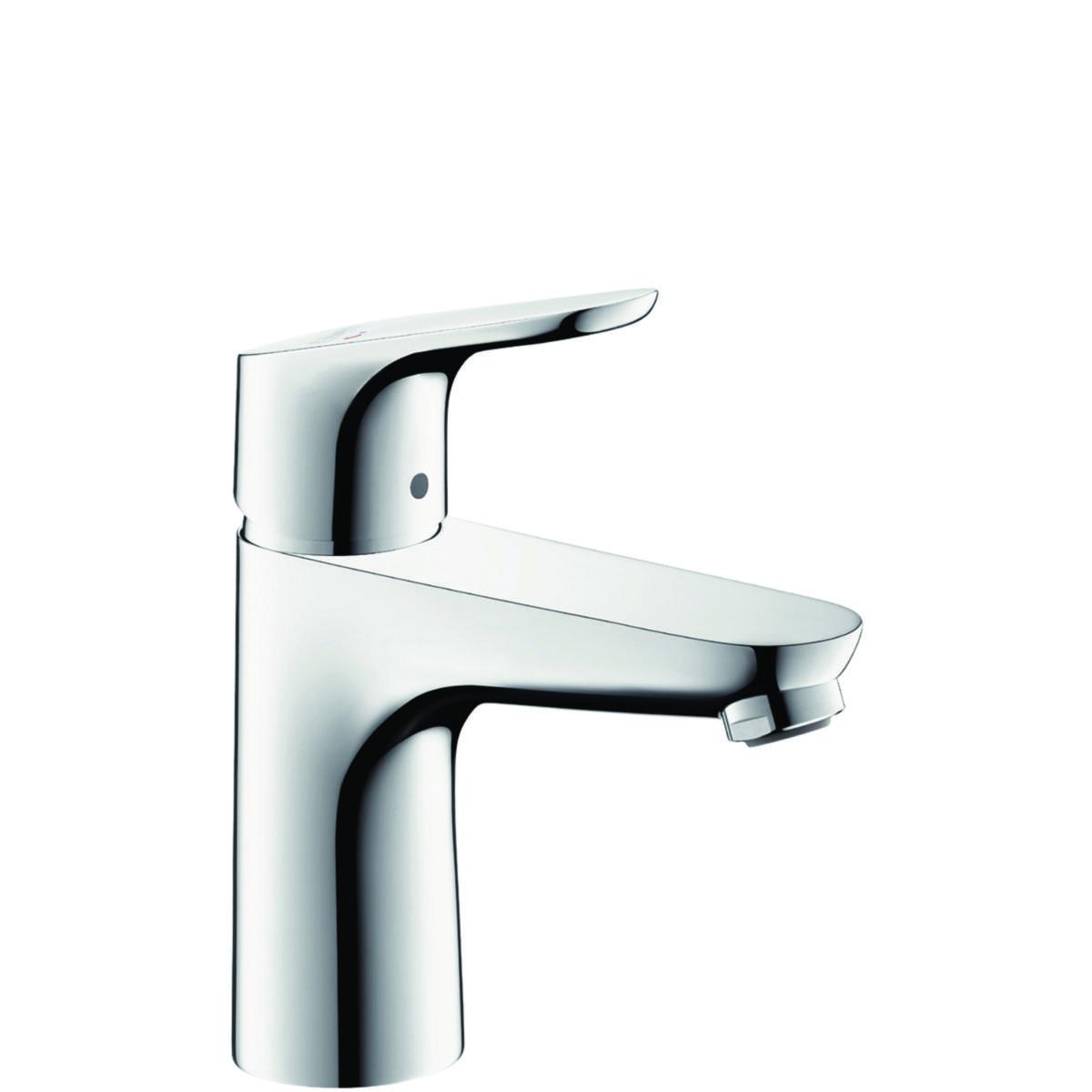 Washbasin mixer Focus 100, Hansgrohe - HG WASHBASIN MIXER FOCUS 100 COLD START, W.LIFTVALVE,CHROME