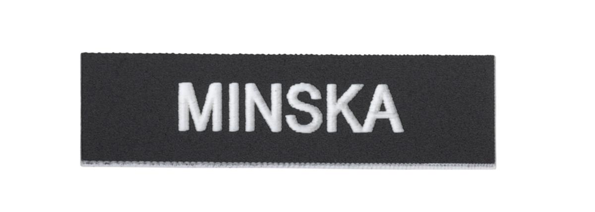 Märkt skylt ZBY, svart - SKYLT ZBY02720 MINSKA